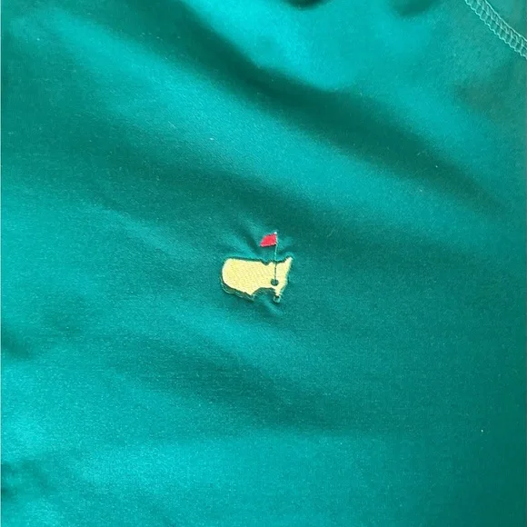 Masters Golf Sweater Green Quarter-Zip Pullover - Picture 6 of 11